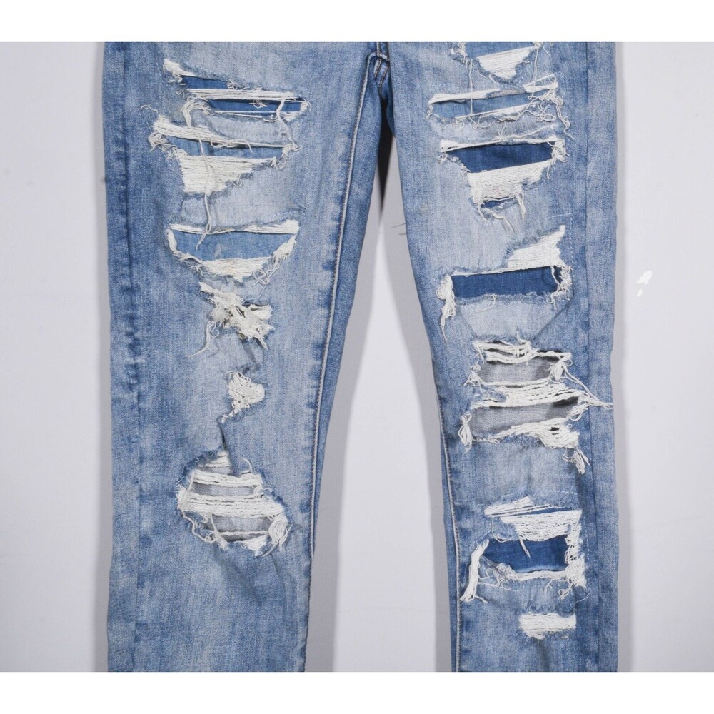 American Eagle Ne(x)t Level Stretch Hi-Rise Distressed Patched Jegging Size 2 - Picture 3 of 6